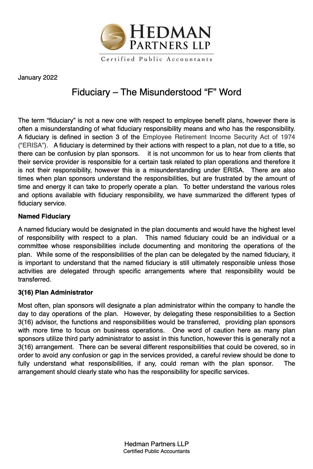 Fiduciary – The Misunderstood “F” Word
