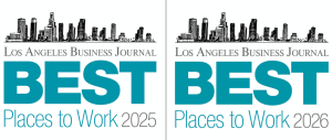 LA Business Journal Best Places to work Logo 2025 and 2026